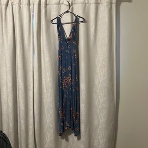 Free people floral slit dress